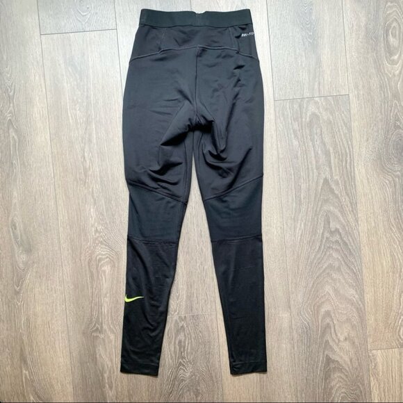 Nike Dri Fit Hyperwarm Pro Mesh Panel Leggings Tights Womens Black Size XS - Picture 12 of 16
